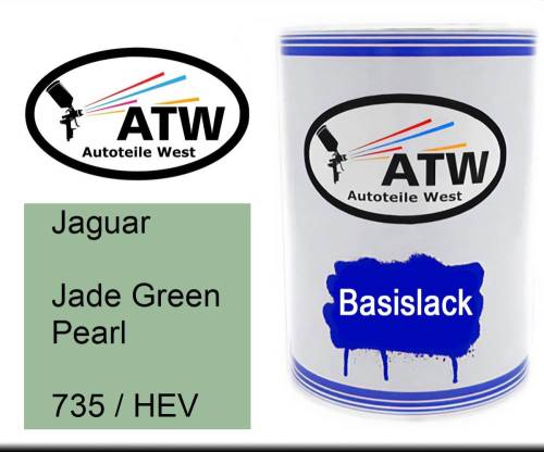 Jaguar, Jade Green Pearl, 735 / HEV: 500ml Lackdose, von ATW Autoteile West.